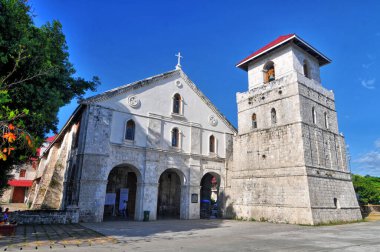 Catholic colonial church in the town of Baclayon on the Philippine island of Bohol. clipart