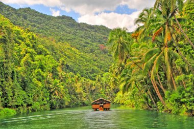   The Loboc River  -  a river in the Bohol province of the Philippines.                              clipart