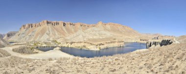 Band-e Haibat Lake in Afghanistan's Band-e Amir National Park clipart