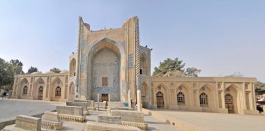 The Green Mosque  or the Mosque of Khawaja Abu Nasr Parsa in the city of Balkh, northern Afghanistan clipart