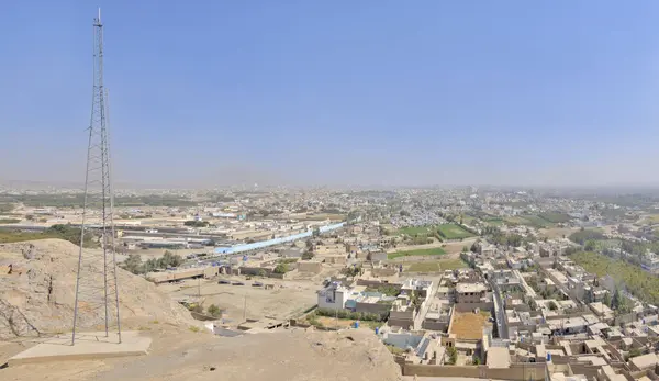 Yukarıdan Afgan şehri Kandahar 'ın görüntüsü