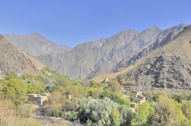 Panjshir Valley  in northeastern Afghanistan near the Hindu Kush mountain.  clipart