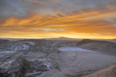 The so-called Valley of the Moon in the Chilean Atacama Desert  west of San Pedro de Atacama clipart