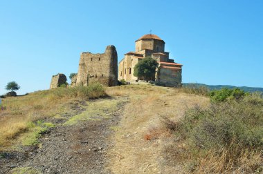 Gürcistan 'ın doğusundaki Mtskheta yakınlarındaki Jvari Manastırı Ortodoks Manastırı
