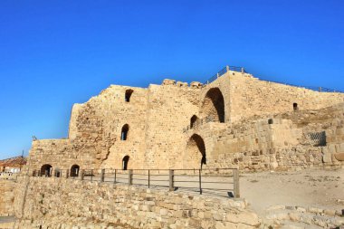   Ürdün 'deki Al-Karak kalesinin panoraması                             