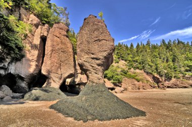 Kanada 'nın New Brunswick ve Nova Scotia eyaletleri arasındaki Fundy Körfezi son derece yüksek gelgit aralığına sahiptir..