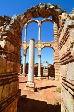 Lübnan 'ın Umayyad şehri Anjar harabeleri