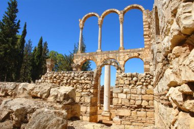 Lübnan 'ın Umayyad şehri Anjar harabeleri