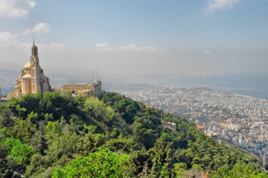 Lübnan 'ın Harissa kentindeki Melkite Yunan Katolik Bazilikası