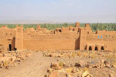 Draa Valley, Fas 'ta Sahra Çölü' ndeki vaha. 