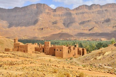 Draa Valley, Fas 'ta Sahra Çölü' ndeki vaha. 