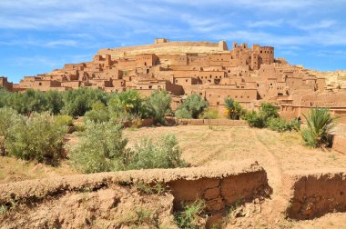 Benhaddou 'da - Fas' ta tarihi bir kaşba ya da çar
