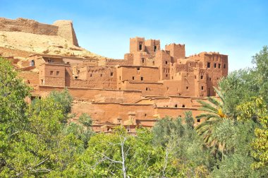 Benhaddou 'da - Fas' ta tarihi bir kaşba ya da çar