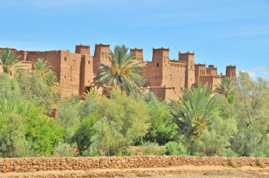 Benhaddou 'da - Fas' ta tarihi bir kaşba ya da çar