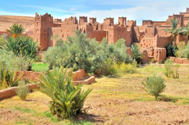 Benhaddou 'da - Fas' ta tarihi bir kaşba ya da çar