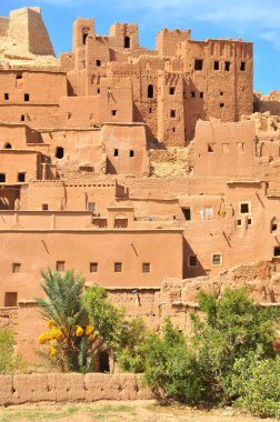 Benhaddou 'da - Fas' ta tarihi bir kaşba ya da çar