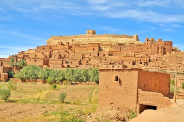 Benhaddou 'da - Fas' ta tarihi bir kaşba ya da çar