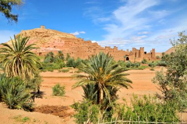 Benhaddou 'da - Fas' ta tarihi bir kaşba ya da çar