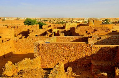 Chinguetti - Kuzey Moritanya 'daki Berber Ortaçağ Ticaret Merkezi.