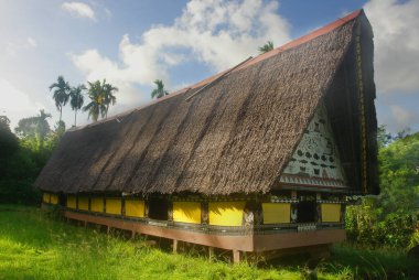 Palau Babeldaob Adası, Mikronezya 'da Airai Bai (erkekler için geleneksel eski toplantı evi)