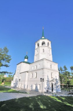 İnsan Elleri Yapmamış Kurtarıcı Görüntüsü Kilisesi veya Irkutsk, Rusya 'daki Kurtarıcı Kilisesi.