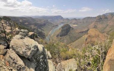 Mpumalanga, Güney Afrika 'daki Blyde Nehri Kanyonu Doğa Koruma Alanı.