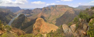 Mpumalanga, Güney Afrika 'daki Blyde Nehri Kanyonu Doğa Koruma Alanı.