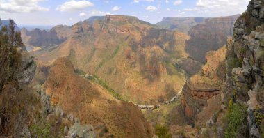 Mpumalanga, Güney Afrika 'daki Blyde Nehri Kanyonu Doğa Koruma Alanı.