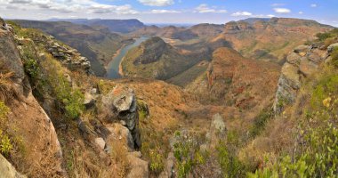 Mpumalanga, Güney Afrika 'daki Blyde Nehri Kanyonu Doğa Koruma Alanı.