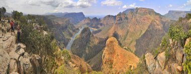 Mpumalanga, Güney Afrika 'daki Blyde Nehri Kanyonu Doğa Koruma Alanı.