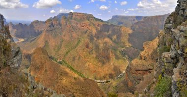 Mpumalanga, Güney Afrika 'daki Blyde Nehri Kanyonu Doğa Koruma Alanı.