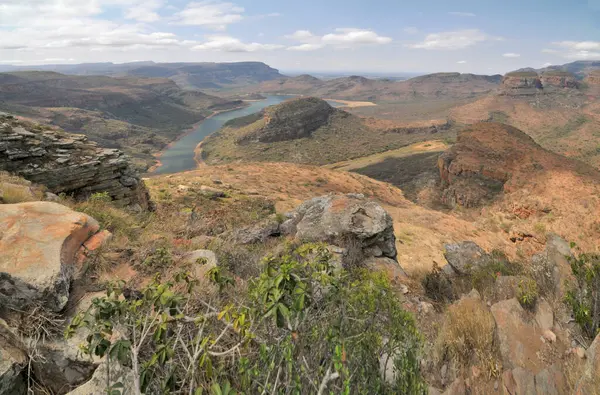 Mpumalanga, Güney Afrika 'daki Blyde Nehri Kanyonu Doğa Koruma Alanı.