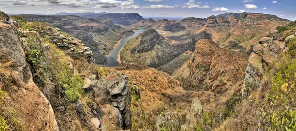 Mpumalanga, Güney Afrika 'daki Blyde Nehri Kanyonu Doğa Koruma Alanı.