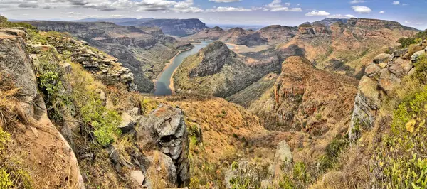 Mpumalanga, Güney Afrika 'daki Blyde Nehri Kanyonu Doğa Koruma Alanı.