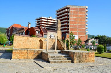 Kosova 'nın Prizren kentindeki eski caminin kalıntıları.