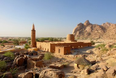 Sudan, Kassla 'daki Taka Dağları' nın eteklerindeki Khatmiyah Sufi mezhebinin camisi.