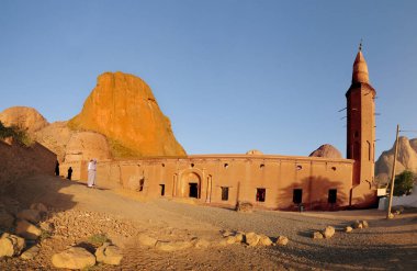 Sudan, Kassla 'daki Taka Dağları' nın eteklerindeki Khatmiyah Sufi mezhebinin camisi.