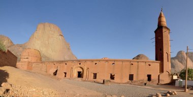 Sudan, Kassla 'daki Taka Dağları' nın eteklerindeki Khatmiyah Sufi mezhebinin camisi.