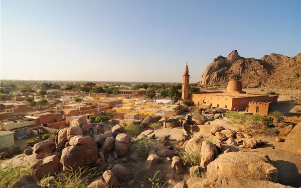 Sudan, Kassla 'daki Taka Dağları' nın eteklerindeki Khatmiyah Sufi mezhebinin camisi.