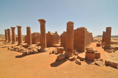 Musawwarat es-Sufra - Modern Sudan 'daki Meroitic tapınak kompleksi.                              