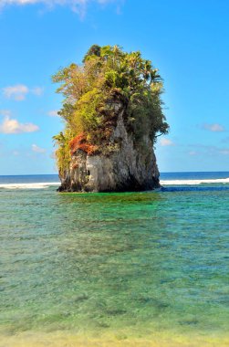 Pasifik adasındaki Amerikan Samoası 'nın manzarası.