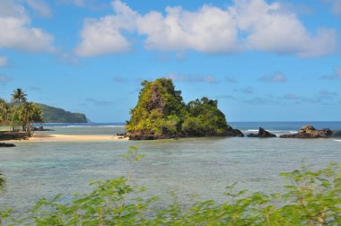 Pasifik adasındaki Amerikan Samoası 'nın manzarası.