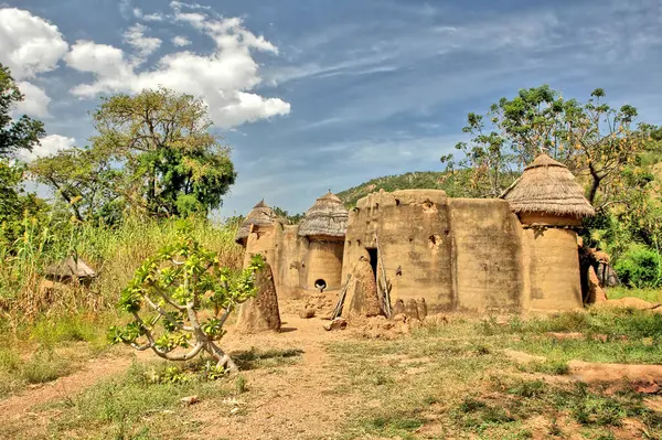 Togo 'daki Tammari halkının geleneksel evlerini çamur tuğlası aldı.                               