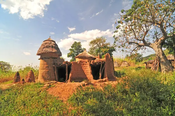 Togo 'daki Tammari halkının geleneksel evlerini çamur tuğlası aldı.                               