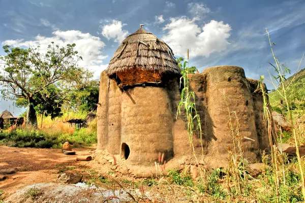 Togo 'daki Tammari halkının geleneksel evlerini çamur tuğlası aldı.                               