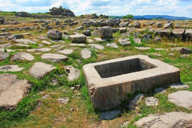 Hattusa - Hitit İmparatorluğu 'nun başkenti modern Boazkale yakınlarında, Türkiye yeşil taşlı