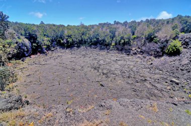 Klauea - Hawaii adalarında aktif bir kalkan volkanı 