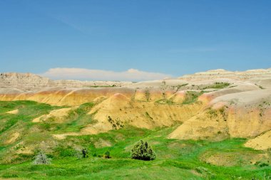 Badlands Ulusal Parkı - Güney Dakota 'nın güneybatısındaki Amerikan Ulusal Parkı. 