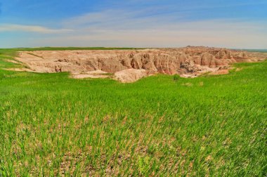 Badlands Ulusal Parkı - Güney Dakota 'nın güneybatısındaki Amerikan Ulusal Parkı. 