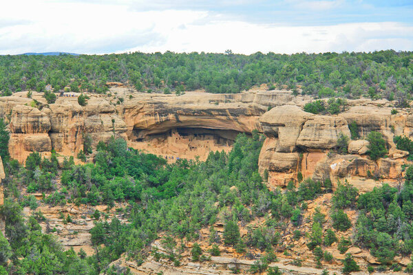 Cliff Dwellings  in Mesa Verde National Park  - UNESCO World Heritage Site located in Montezuma County, Colorado.